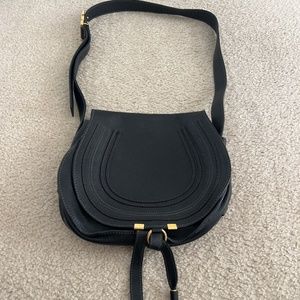 Medium Chloe crossbody black leather